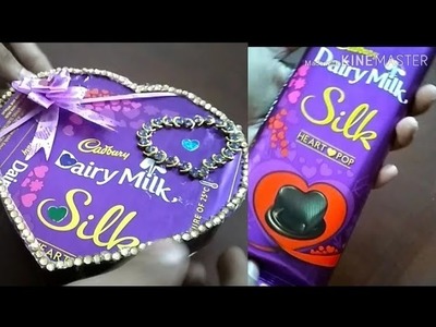 Cadbury Dairy Milk Silk Heart Chocolate Box || DIY Valentine's Day Cadbury Box