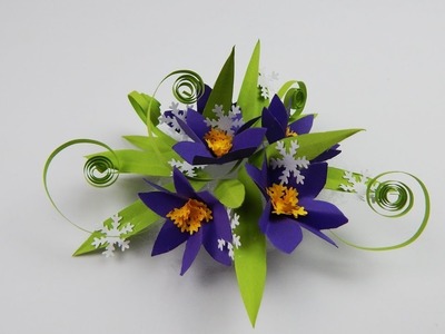 Decoration flowers DIY papercraft flower Dekoration Blumen Deko