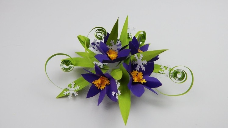 Decoration flowers DIY papercraft flower Dekoration Blumen Deko
