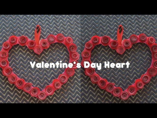 DIY: easy Valentine's day paper heart  |easy room decor ideas |parul pawar