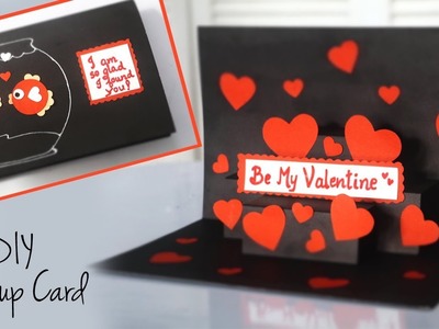 DIY Valentines Card | CUTE Pop Up Card | Valentines Card Handmade Easy