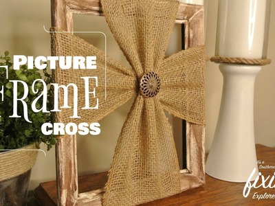 DIY Wall Decor | Picture Frame Cross