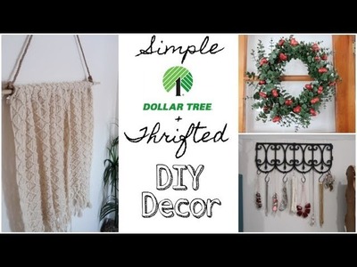 DOLLAR TREE & THRIFT STORE DIY | SIMPLE HOME DECOR | 2019