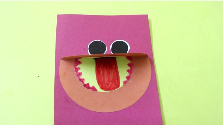 Easy Crafts For Kids - Kids Paper Craft Idea | Kids Paying Craft items | Monster Mouth For Kids