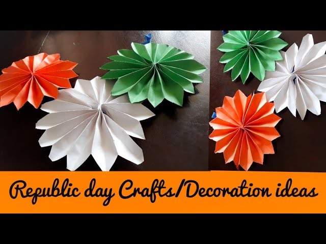 Easy DIY Republic day Crafts| Tricolor Republic day Decoration ideas| Quicky Crafts