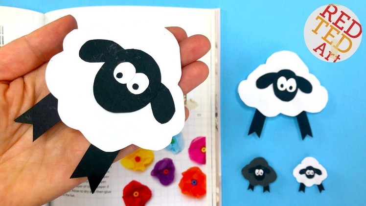 Easy Sheep Corner Bookmark DIY for Easter & Spring