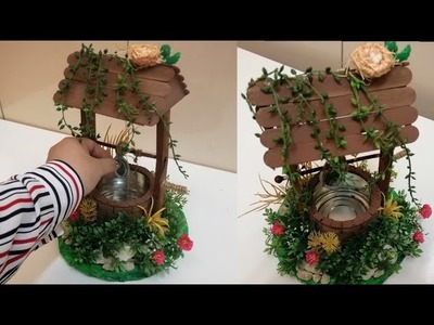 How To Make A Beautiful Decorative Wishing Water Well || DIY Home Decor || Best Out of Waste