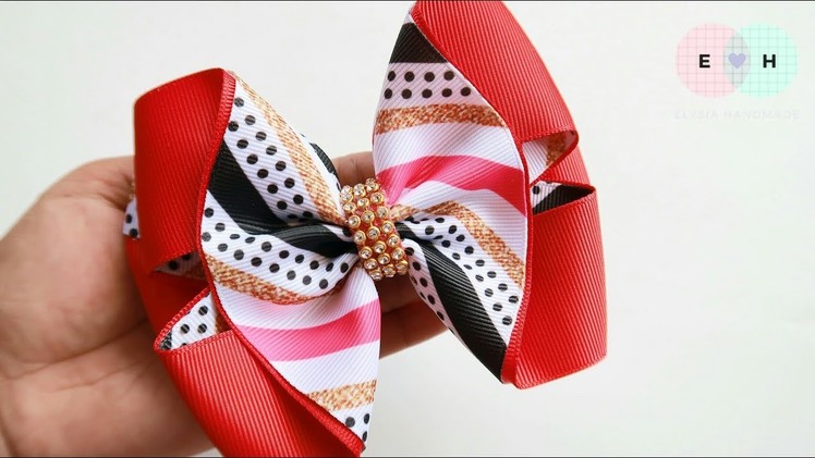 Laço de Fita ???? Laço Formoso Fita N9 ???? Ribbon Bow Tutorial #8 ???? DIY by Elysia Handmade