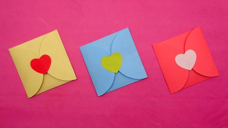 Make Heart Envelope for Valentine's Day - DIY Origami Heart Envelope