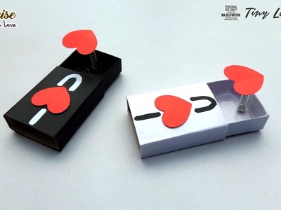 Matchstick box Tiny Love Gift Diy | Matchstick Art and Craft Ideas