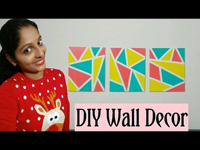 My New Simple & Easy D.I.Y Wall Decor for Bedroom for Beginners || Wall Decor Painting || Home Decor