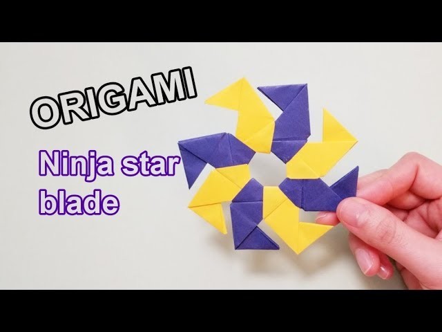 Okay! ll Origami Paper folding Ninja Star Blade tutorial