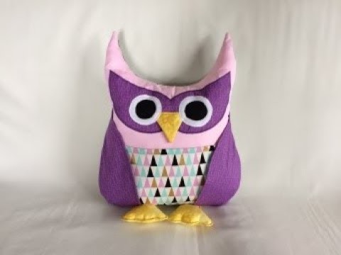 Owl Pillow l Owl Cushion With Pocket DIY