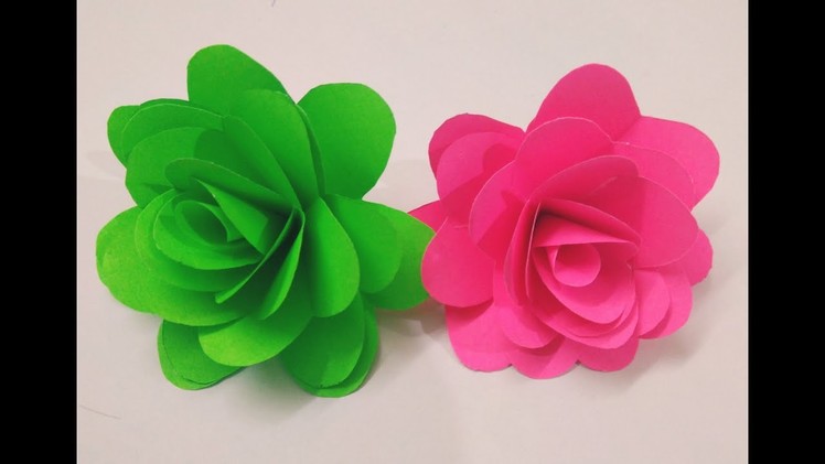 Paper ka gulaab ( rose flower with paper) best paper craft