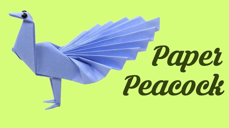 Paper Peacock, Easy Origami for Kids, Basic origami, Simple Origami for Beginners