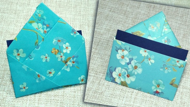 Special origami envelope for gift card. DIY envelope with pocket! Gift wrapping ideas!