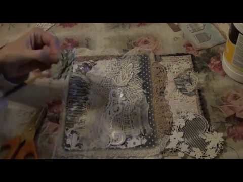 Tutorial P5 - Shabby Lace and Paper Book