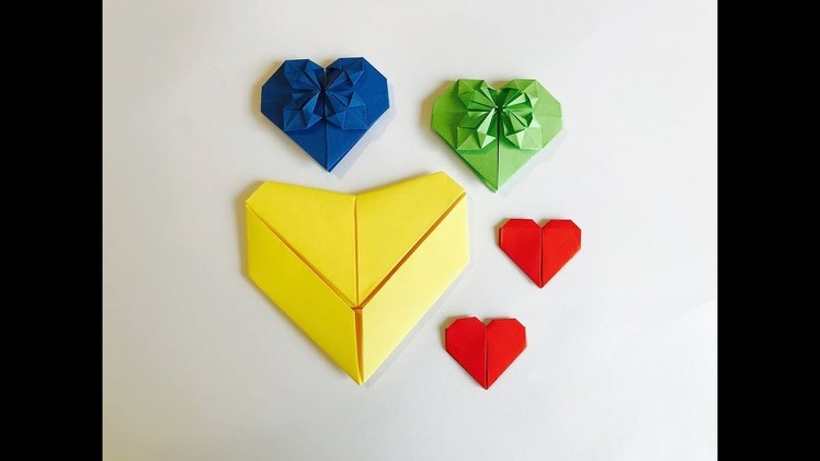 3 Easy To Make Origami Hearts #2 : totikky tikky