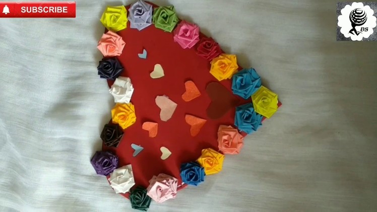 Beautiful hand made valentine's day Card idea.DIY 3D heart popup card.valentine popup greeting card