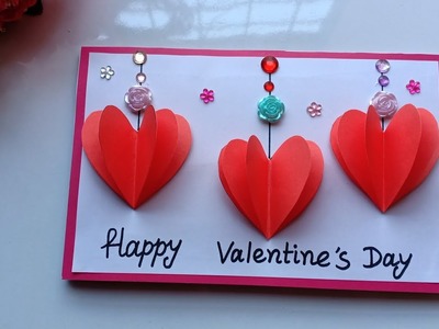 Beautiful Handmade Valentine's Day Card Idea. DIY Greeting  Cards for Valentine's Day card.