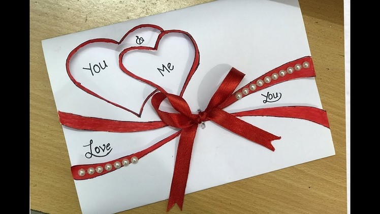 Beautiful Handmade Valentine's Day Card Idea |DIY Greeting Cards for Valentine's Day card