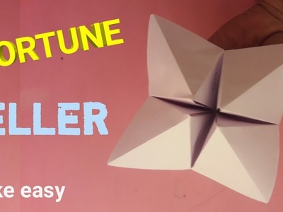 Como hacer un comecomos de papel - paper fortune teller - easy origami