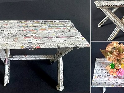 DIY. Best Out of waste || Newspaper Multi purpose furniture Crafts Ideas || Easy newspaper Craft