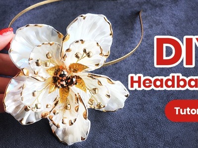 DIY Headband. Hairstyle Accessory For Girls. Creative Idea