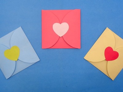 DIY Valentine's Day Envelope - Easy Heart Envelope Making for Love Letter
