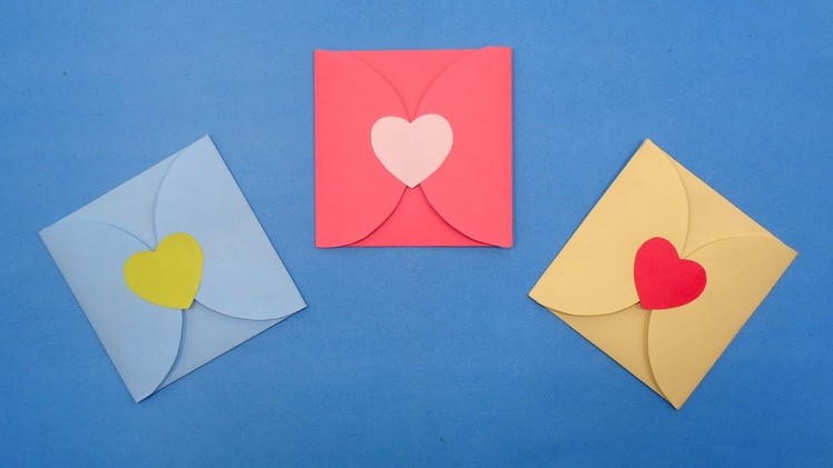 DIY Valentine's Day Envelope - Easy Heart Envelope Making for Love Letter