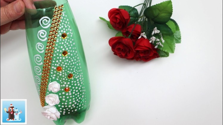 Easy Flower Vase from Plastic Bottle Art and Craft Ideas