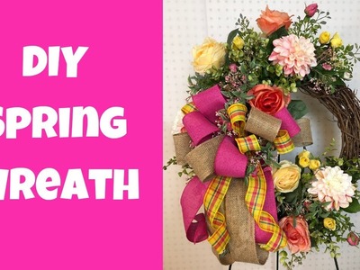 Easy Spring Wreath DIY - How to Make a Spring Wreath
