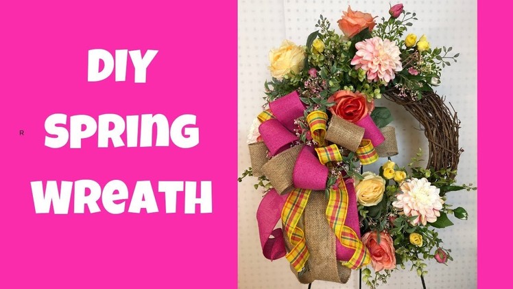 Easy Spring Wreath DIY - How to Make a Spring Wreath
