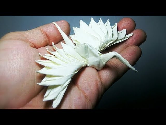 Feathered Tsuru Origami TUTORIAL (Riccardo Foschi)