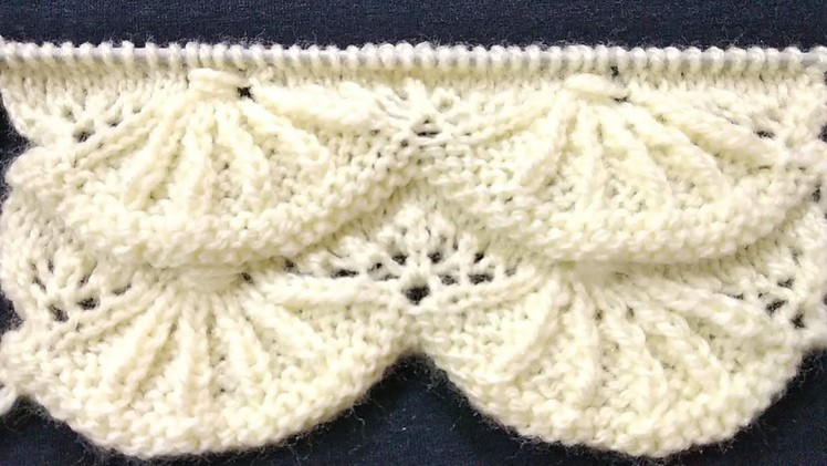 FULL LADIES CARDIGAN DESIGN Scalloped Knitting Pattern For Sweater Natural Style Hindi
