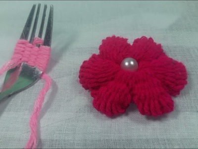 Hand Embroidery Amazing Trick, Easy Flower Embroidery Trick with Spoon, Sewing Hack
