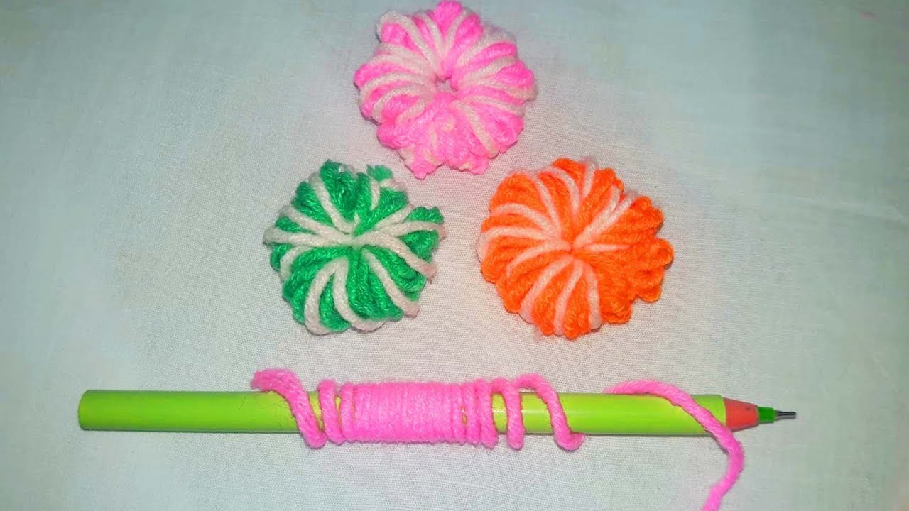 Hand Embroidery Amazing Trick, Easy Flower Embroidery Trick with Pen, Sewing Hack