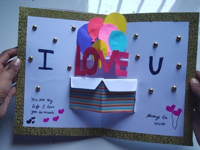 Handmade card  for your love ones Idea| DIY pop-up Card for boyfriend. girlfriend.Birthday card