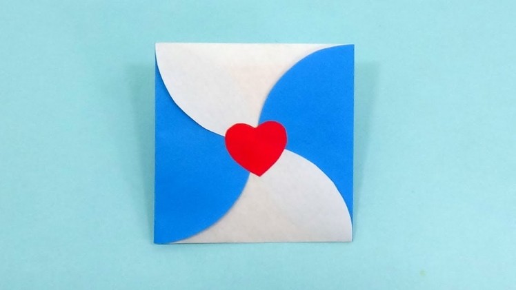 Heart Envelope Making Tutorial for Love Letter   Origami Heart Envelope