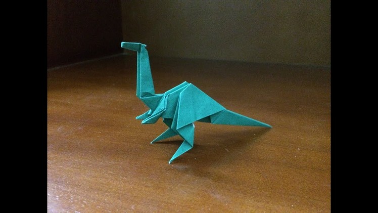 How to make a paper dinosaur easy - origami easy dinosaur