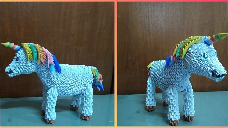 How to make Papercraft 3d origami unicorn my little pony part 2