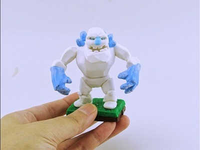 Ice Golem CLASH OF CLANS Polymer Clay Tutorial