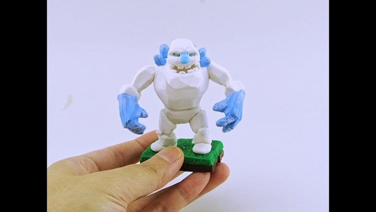 Ice Golem CLASH OF CLANS Polymer Clay Tutorial