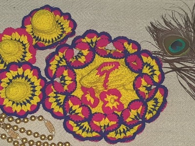 Make Basant panchmi special crochet dress cap for Laddu Gopal || Kanha ji