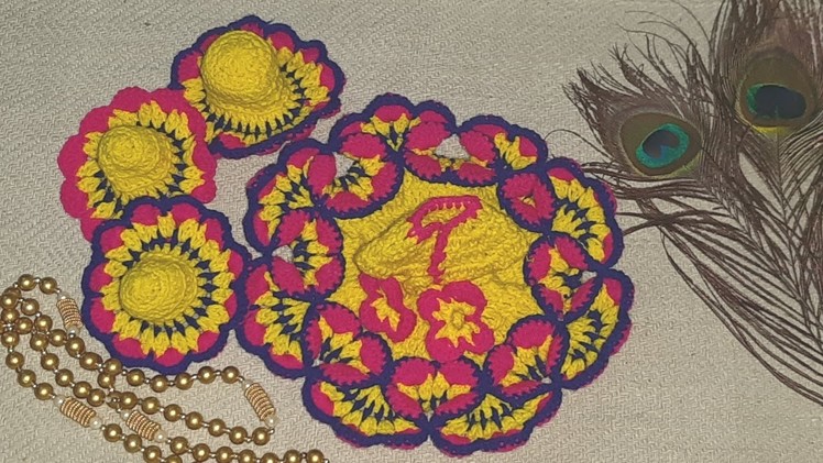 Make Basant panchmi special crochet dress cap for Laddu Gopal || Kanha ji