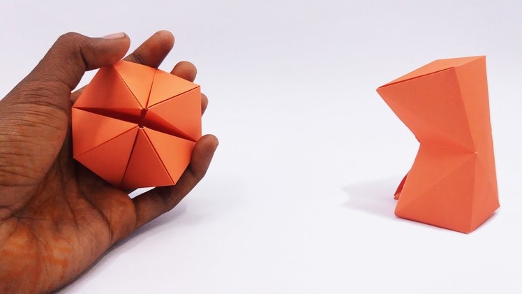 Make Easy Origami Paper Magic Transforming Flexahedron - Magic Tricks For Kids and Your Friends