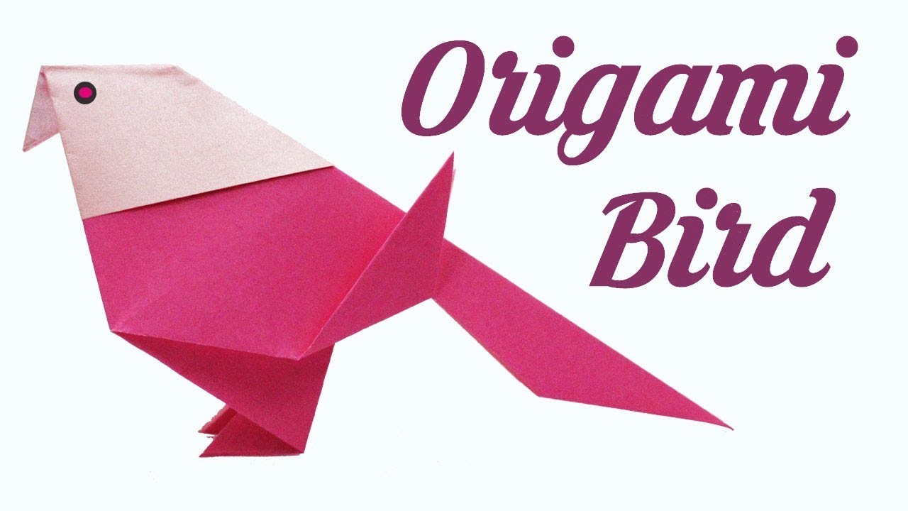 Origami Bird, Easy Origami for Kids, Basic origami, Simple ...