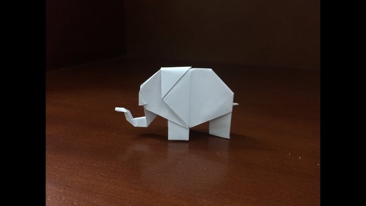 Origami Easy Elephant - How to make a paper easy elephant