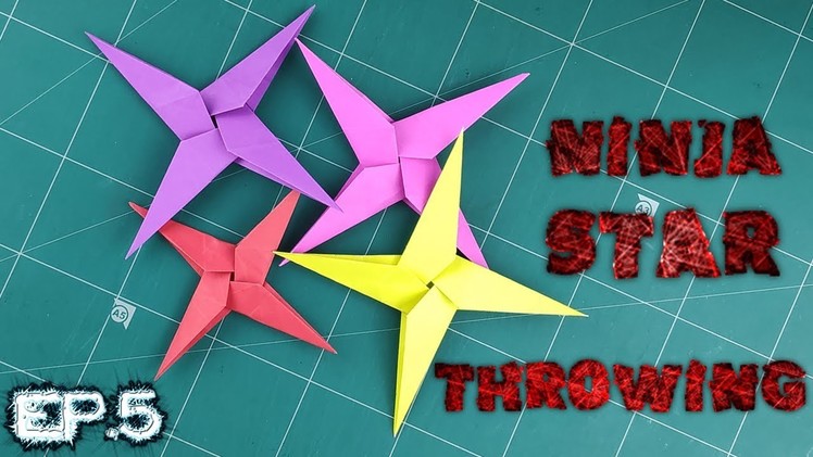 Origami Ninja Star Throwing | How to make a Easy Ninja Star Weapon Tutorial | DIY Paper Making Ep.5