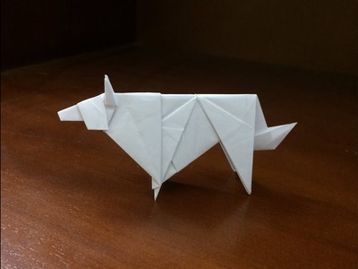 Origami Wolf - How to make a paper wolf